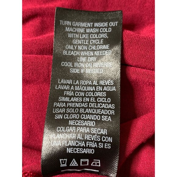 Simply Emma 2X Red Cold Shoulder Bell Sleeve V-Neck Embroider Tunic Top RW10334 - Picture 5 of 10